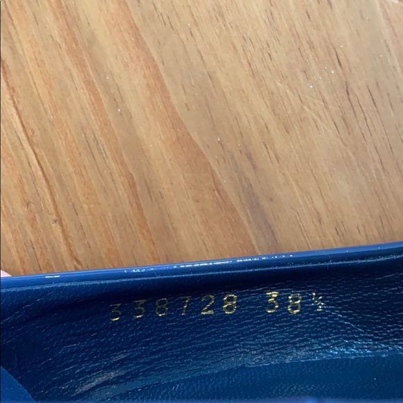 Blue leather Gucci heels - Picture 5 of 8